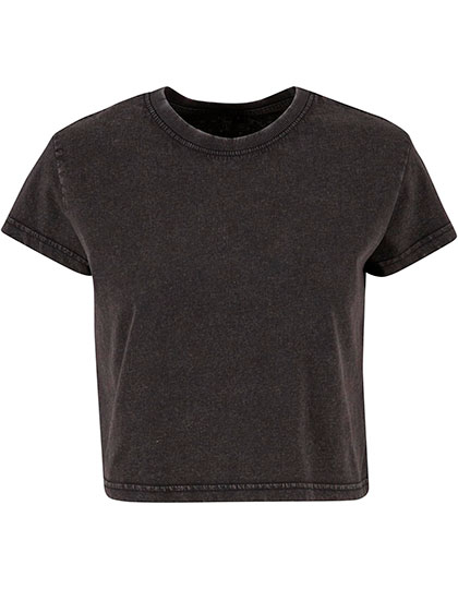 Build Your Brand Ladies Vintage Cropped Tee