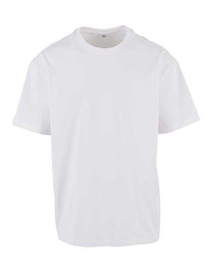 Build Your Brand Cotton Loose Tee in White