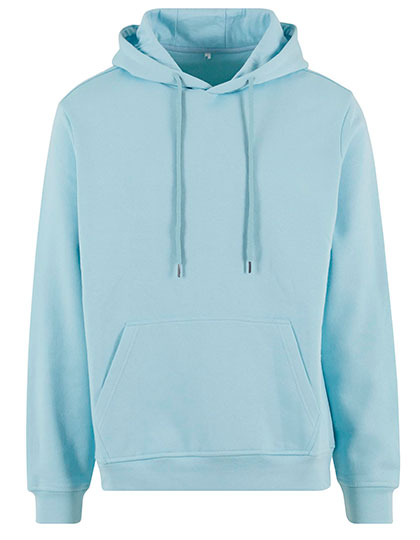 Build Your Brand Basic Basic Hoody in Ocean Blue