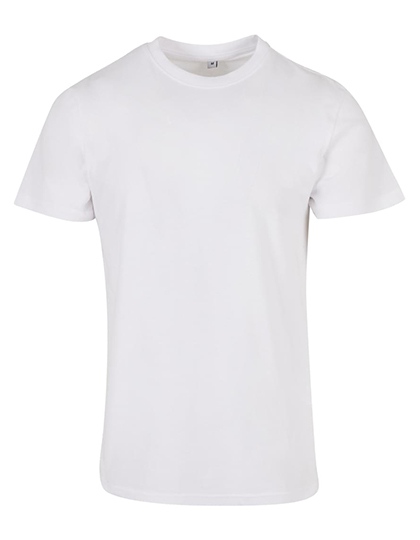 Build Your Brand Basic Basic Round Neck T-Shirt in White