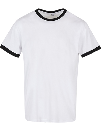 Build Your Brand Basic Men's Ringer Tee