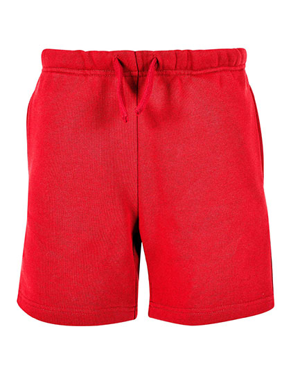 Build Your Brand Basic Kids Basic Sweatshorts in City Red