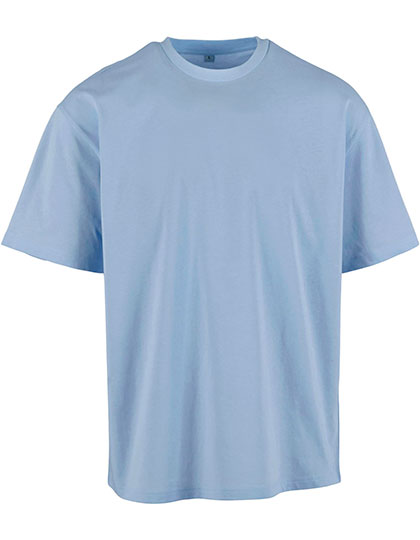 Build Your Brand Basic Light Basic Loose Tee in Powder Blue