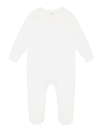 Babybugz Baby Sleepsuit With Scratch Mitts in White