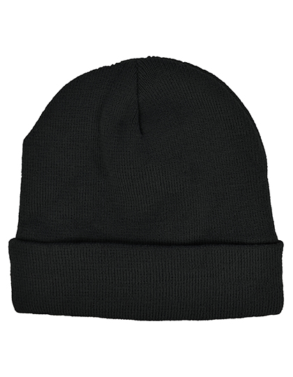 Knitted Hat with Fleece — besticken oder bedrucken lassen