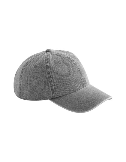 Beechfield Denim Cap in Acid Grey