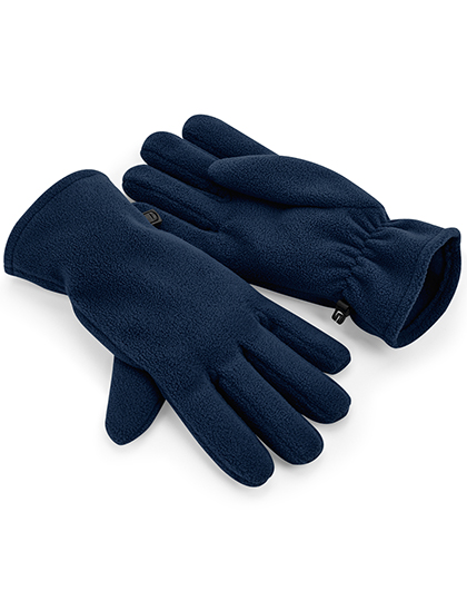 Beechfield Recycled Fleece Gloves in French Navy