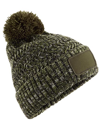 Ramble Patch Pom Beanie – 50% Polyester / 50% Polyacryl, Futter: 100% Polyester