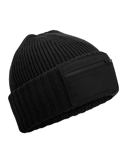 Beechfield Zip Patch Beanie