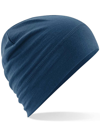 Beechfield Merino Beanie in Steel Blue