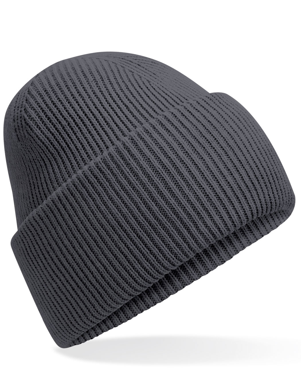 Beechfield Classic Engineered Deep Cuffed Beanie in Graphite Grey