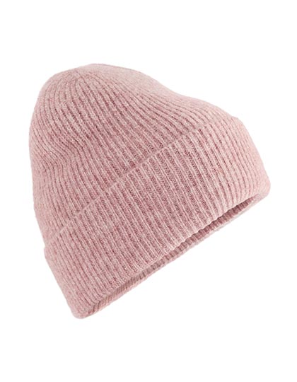 Beechfield Wool Blend Beanie in Pink Marl