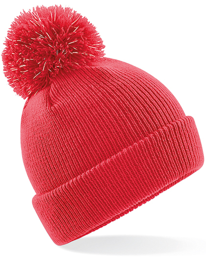 Junior Reflective Bobble Beanie — besticken oder bedrucken lassen