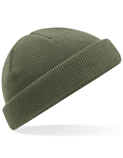 Beechfield Recycled Mini Fisherman Beanie in Olive Green