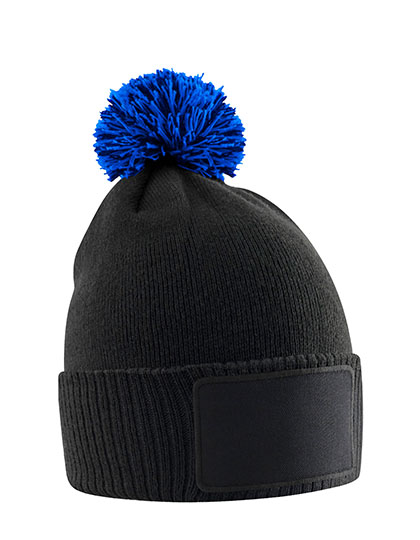 Kids Snowstar Patch Beanie — besticken oder bedrucken lassen