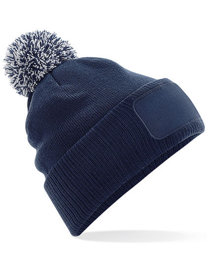 Beechfield Snowstar® Patch Beanie in French Navy