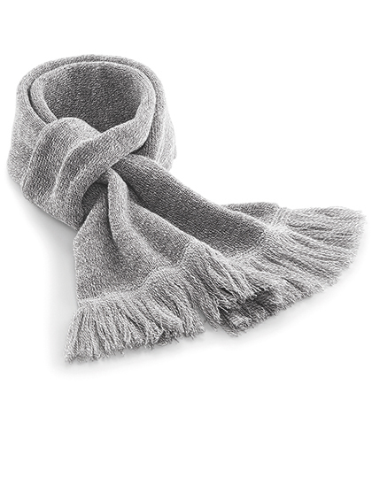 Beechfield Classic Knitted Scarf in Heather Grey