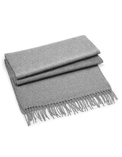 Beechfield Classic Woven Scarf in Heather Grey