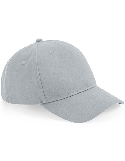 Beechfield Organic Cotton 5 Panel Cap in Light Grey