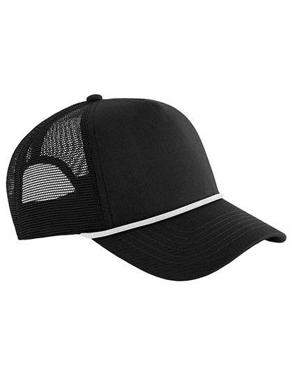 5 Panel Rope Trucker – 100% Baumwolle, Netz: 100% Polyester
