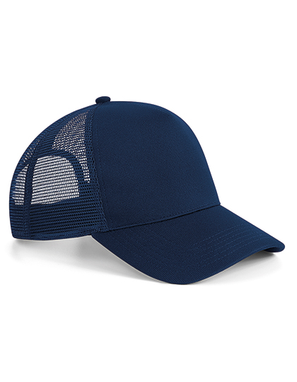 Beechfield Microknit Snapback Trucker in French Navy