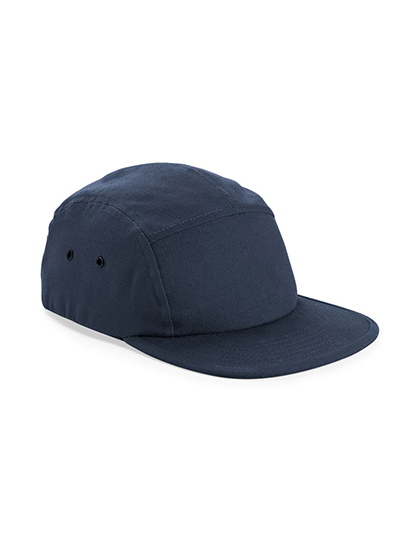 Beechfield Canvas 5 Panel Camper Cap in Navy