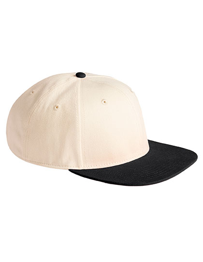 Beechfield Contrast Flat Peak 6 Panel Cap