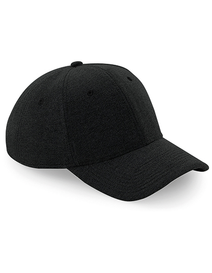 Beechfield Jersey Athleisure Baseball Cap in Black