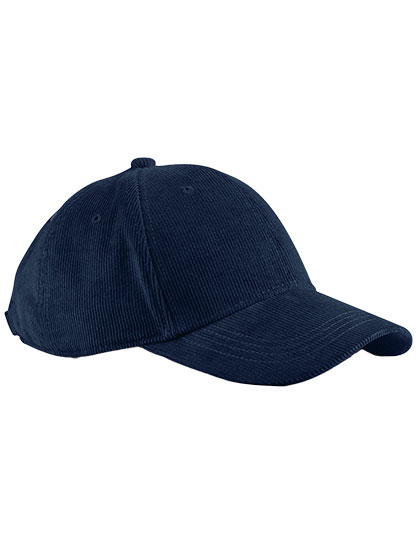 Beechfield EarthAware® Organic Cord Baseball Cap in Oxford Navy