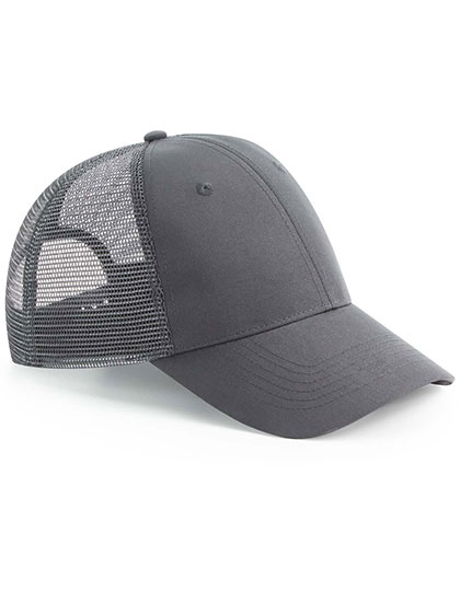 Beechfield Recycled Urbanwear 6 Panel Snapback Trucker in Graphite Grey
