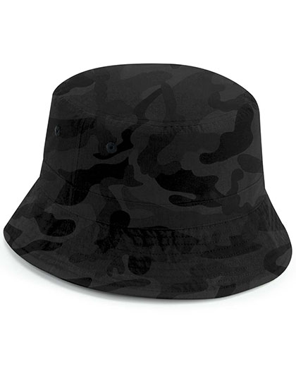 Beechfield Recycled Polyester Bucket Hat in Midnight Camo