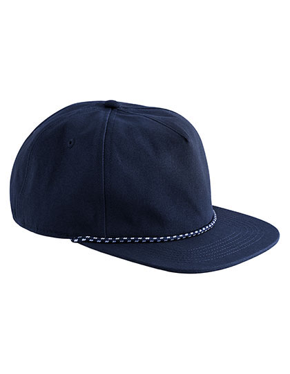 Beechfield EarthAware® Organic Cotton 5 Panel Rope Cap in Oxford Navy