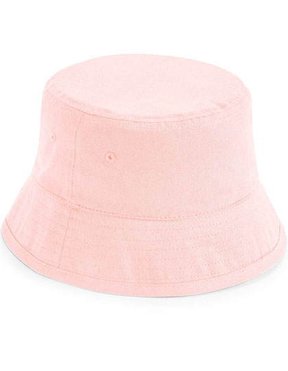 Beechfield Junior Organic Cotton Bucket Hat in Powder Pink
