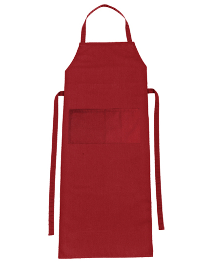 CG Workwear Bib Apron Verona Classic Bag 90 x 75 cm in Regency Red
