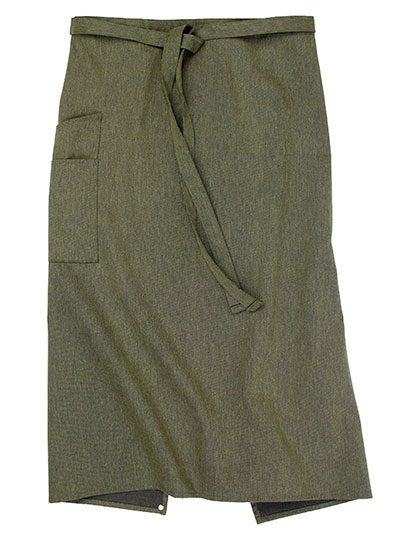 CG Workwear Bistro Apron Macerata in Green Melange