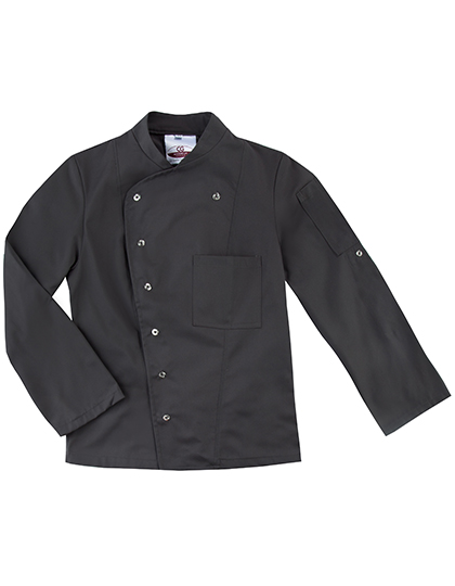CG Workwear Ladies' Chef Jacket Turin Classic in Raven