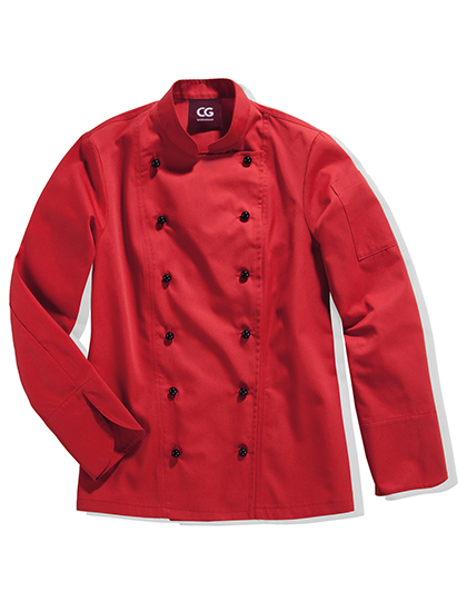 CG Workwear Ladies' Chef Jacket Rimini in Red