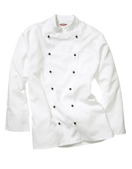 CG Workwear Men's Chef Jacket Rimini in White