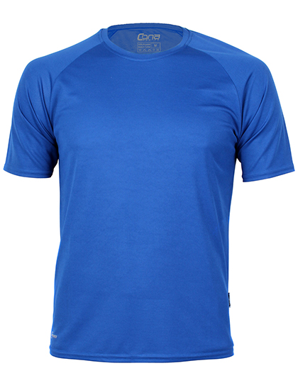CONA SPORTS Rainbow Tech Tee in Royal Blue