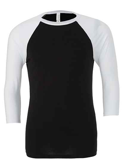 Bella+Canvas Unisex 3/4 Sleeve Baseball T-Shirt
