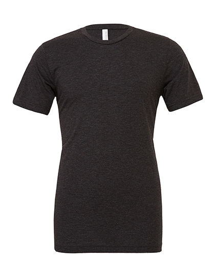 Bella+Canvas Unisex Triblend Crew Neck T-Shirt in Charcoal-Black Triblend (Heather)