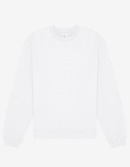 Bella+Canvas Unisex Crewneck Sweatshirt in White