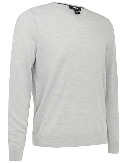 Callaway Men's V-Neck Merino Sweater in Pearl Blue