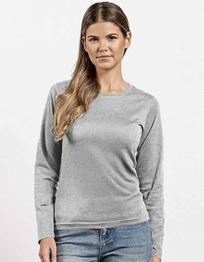 Promodoro Women's Premium-T Longsleeve in Sports Grey (Heather)