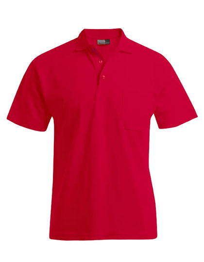 Promodoro Men's Heavy Polo Pocket in Fire Red