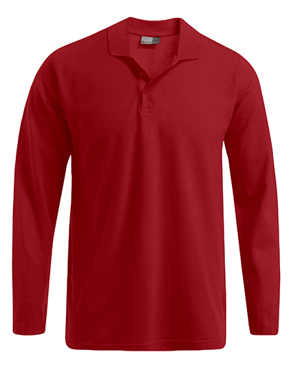 Promodoro Men's Heavy Polo Long Sleeve in Fire Red