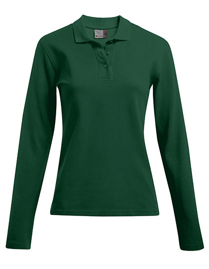Promodoro Women's Heavy Polo Long Sleeve in Forest