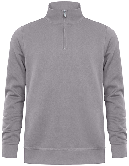 Promodoro Unisex Troyer Side Pocket in New Light Grey (Solid)