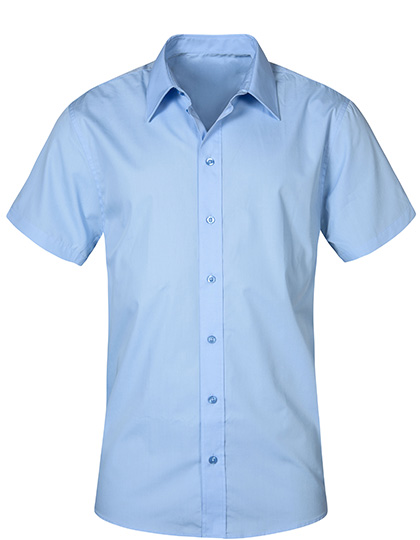 Promodoro Men's Poplin Shirt Short Sleeve in Light Blue
