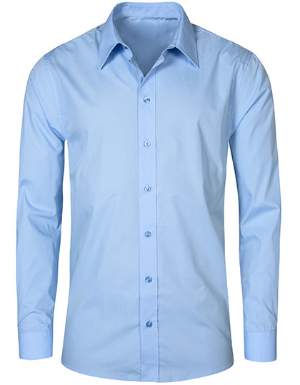 Promodoro Men's Poplin Shirt Long Sleeve in Light Blue